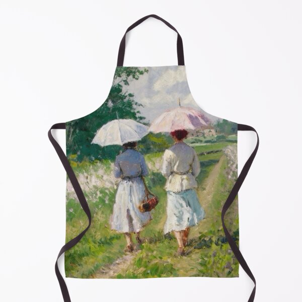 Item preview, Two Women Walking Through a French Countryside in Bloom designed and sold by CARRAANN.