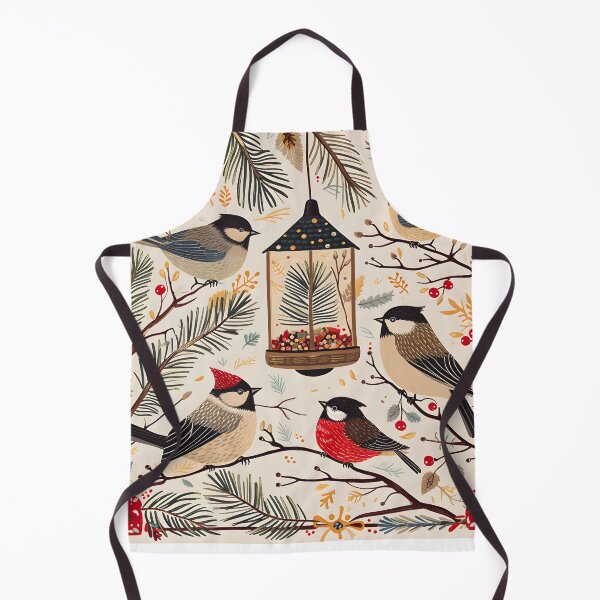 Item preview, Winter birds at the feeder designed and sold by Folksy Living.