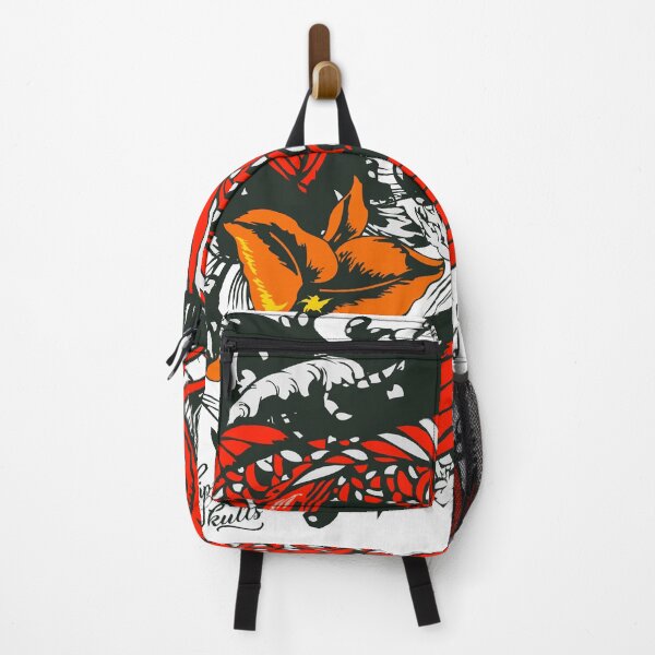 Item preview, Koi carp fish tattoo old school lily flower drawing designed and sold by Achille3777.