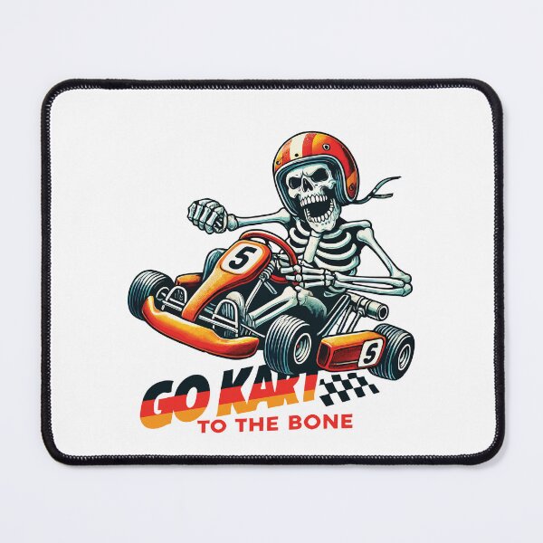 Item preview, Go-kart To The Bone Racer Skeleton designed and sold by LuminOrb.