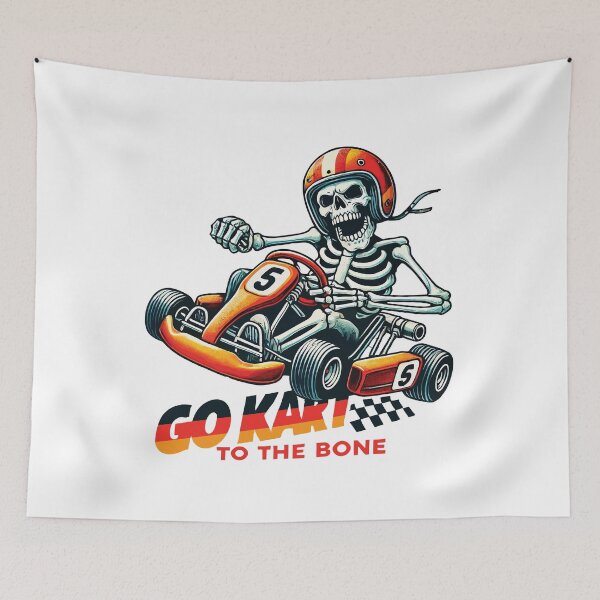 Item preview, Go-kart To The Bone Racer Skeleton designed and sold by LuminOrb.