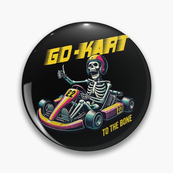 Item preview, Go-kart To The Bone Retro Skeleton Style designed and sold by LuminOrb.