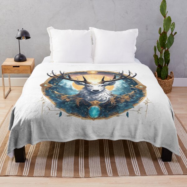 Item preview, Majestic Celestial Deer - Mystical Zodiac Forest Design designed and sold by MystiqSlav.
