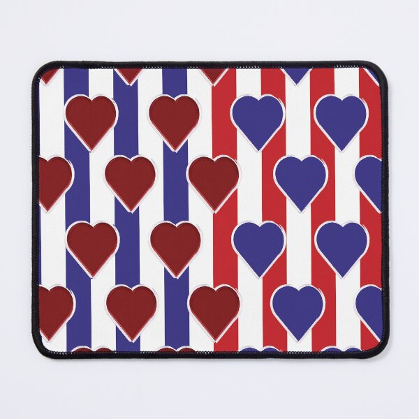 Item preview, Red Valentine Heart-red blue pattern 10 designed and sold by StudioViArt.