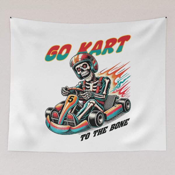 Item preview, Funny Go-kart Saying Racer Skeleton designed and sold by LuminOrb.