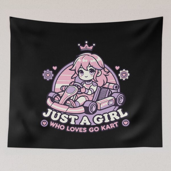 Item preview, Just A Girl Who Loves Go-kart designed and sold by LuminOrb.