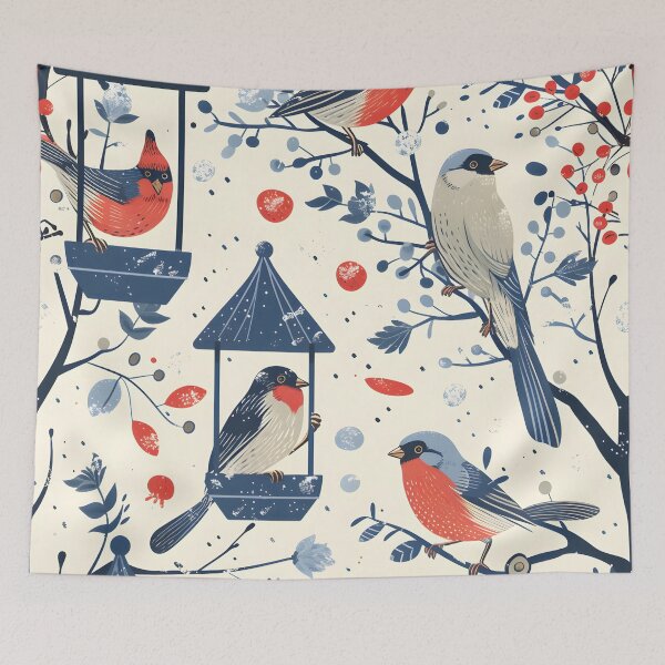Item preview, Bird feeders with little birds designed and sold by Folksy Living.