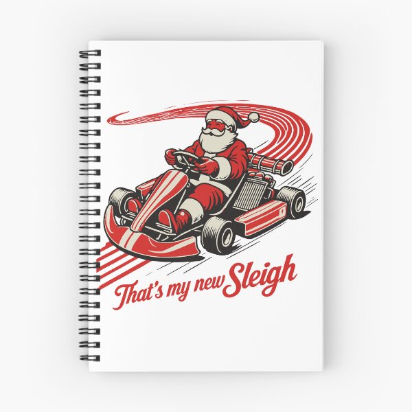Item preview, Christmas Go-kart Fun In Retro Style designed and sold by LuminOrb.