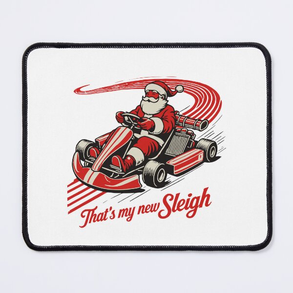 Item preview, Christmas Go-kart Fun In Retro Style designed and sold by LuminOrb.