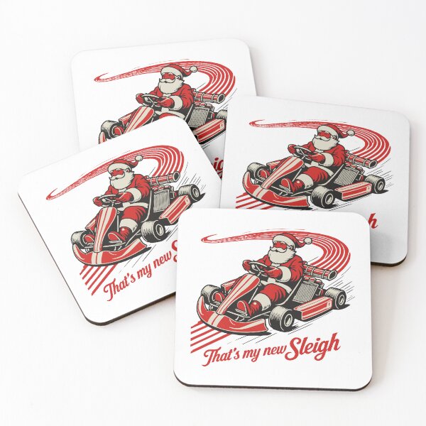 Item preview, Christmas Go-kart Fun In Retro Style designed and sold by LuminOrb.
