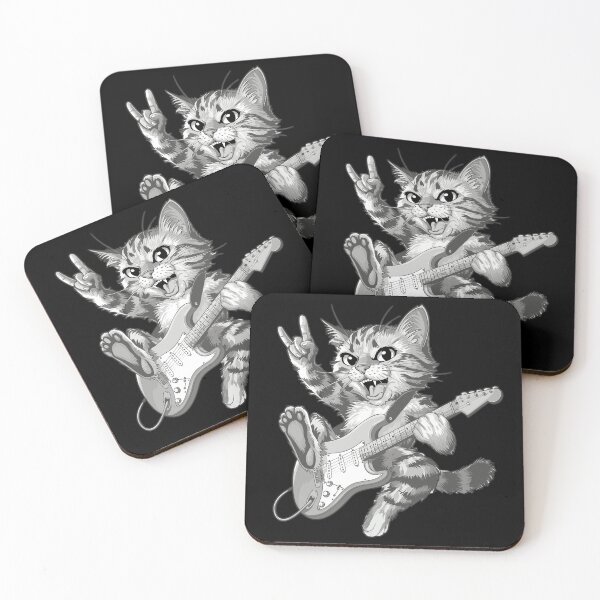 Item preview, Rock Cat Playing Guitar designed and sold by ArthousePromos.