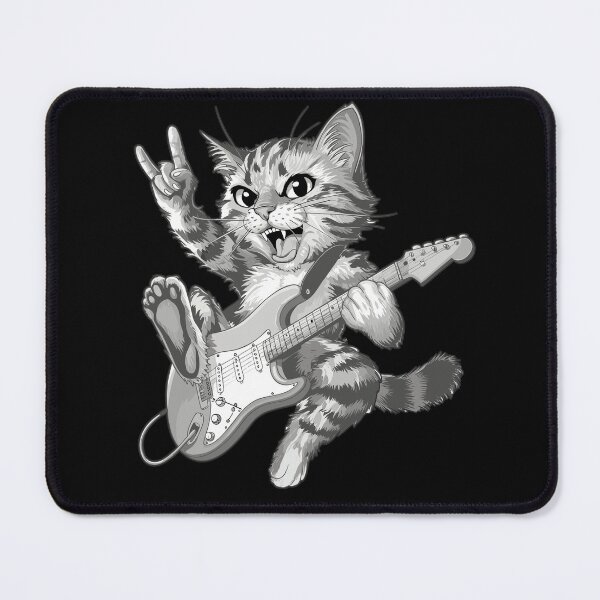 Item preview, Rock Cat Playing Guitar designed and sold by ArthousePromos.
