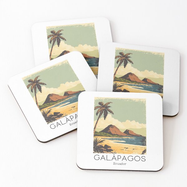 Item preview, A Vintage Travel Poster of Galápagos Islands - Ecuador  designed and sold by GoodOldVintage.