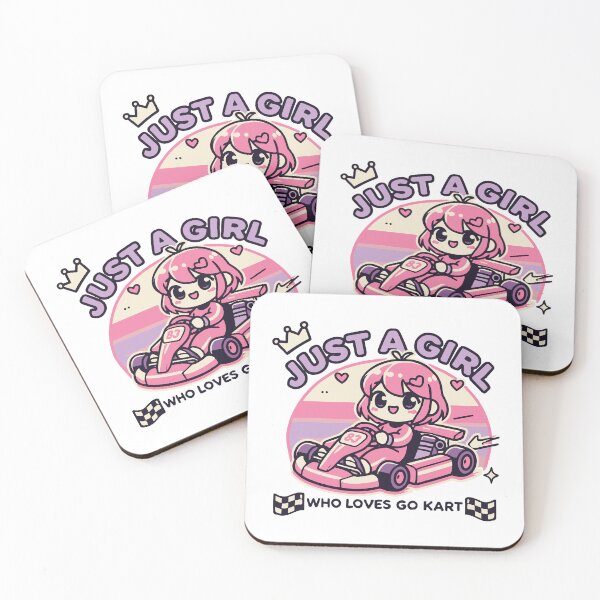 Item preview, A Girl Who Loves Go-kart Anime Style designed and sold by LuminOrb.