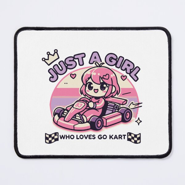 Item preview, A Girl Who Loves Go-kart Anime Style designed and sold by LuminOrb.