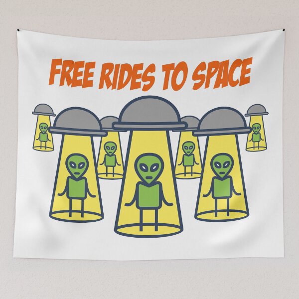 Item preview, Free Rides To Space designed and sold by Henrylizarraga.