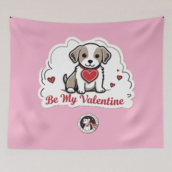 Item preview, Puppy Love Sticker designed and sold by TedArtEmporium.