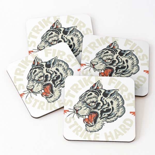 Item preview, Tiger tattoo old school strike first hard designed and sold by Achille3777.