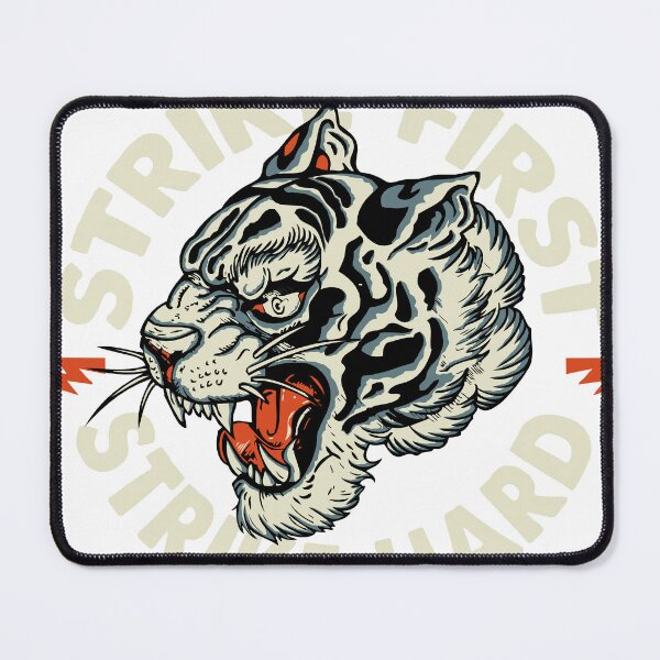 Item preview, Tiger tattoo old school strike first hard designed and sold by Achille3777.