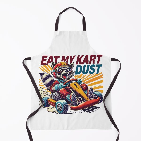 Item preview, Go-kart Racing Retro Style Eat My Kart Dust designed and sold by LuminOrb.