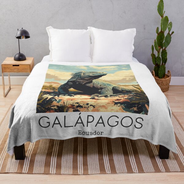 Item preview, A Vintage Travel Poster of Galápagos Islands - Ecuador  designed and sold by GoodOldVintage.