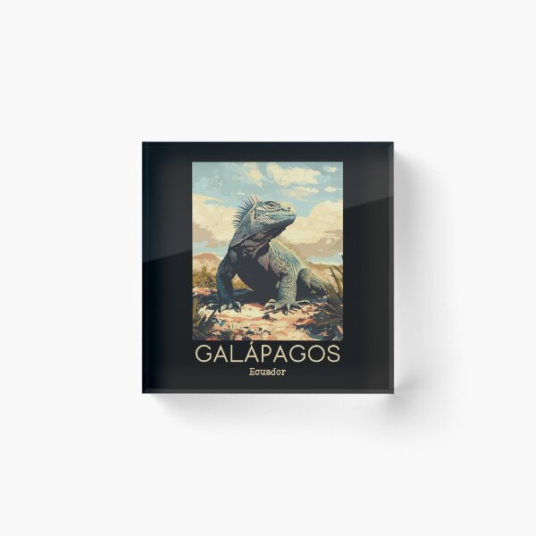 Item preview, A Vintage Travel Poster of Galápagos Islands - Ecuador  designed and sold by GoodOldVintage.
