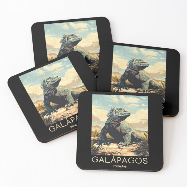 Item preview, A Vintage Travel Poster of Galápagos Islands - Ecuador  designed and sold by GoodOldVintage.