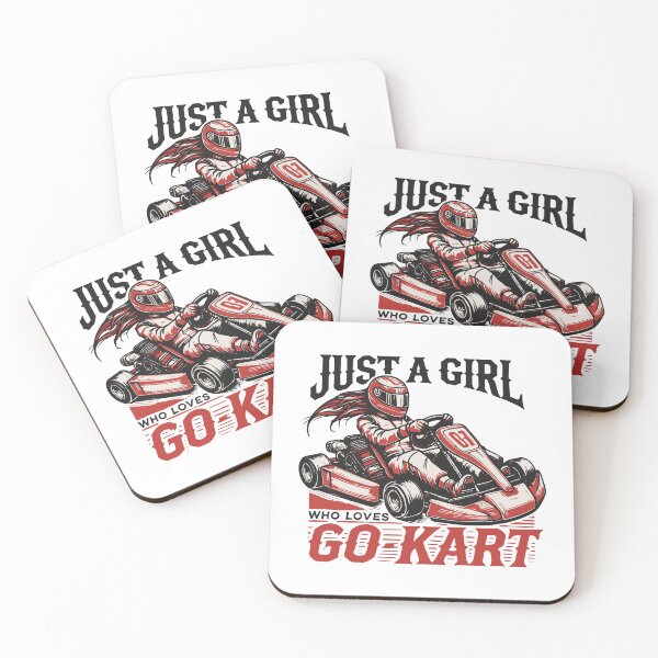 Item preview, A Girl Who Loves Go-kart Retro Style designed and sold by LuminOrb.