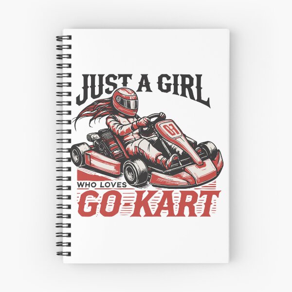 Item preview, A Girl Who Loves Go-kart Retro Style designed and sold by LuminOrb.