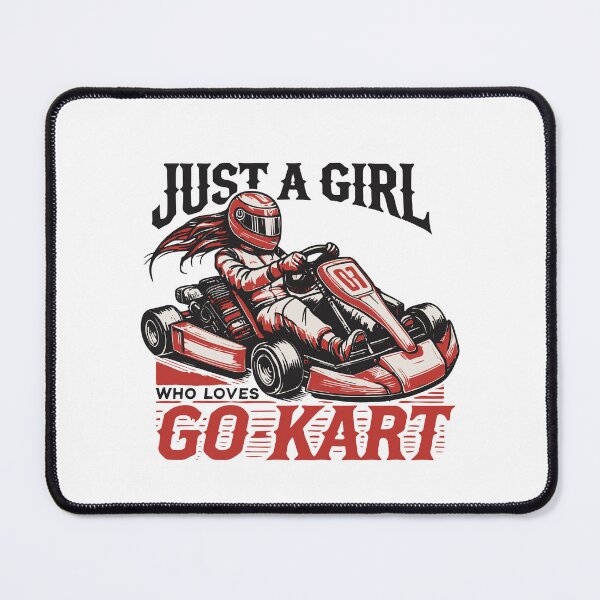 Item preview, A Girl Who Loves Go-kart Retro Style designed and sold by LuminOrb.