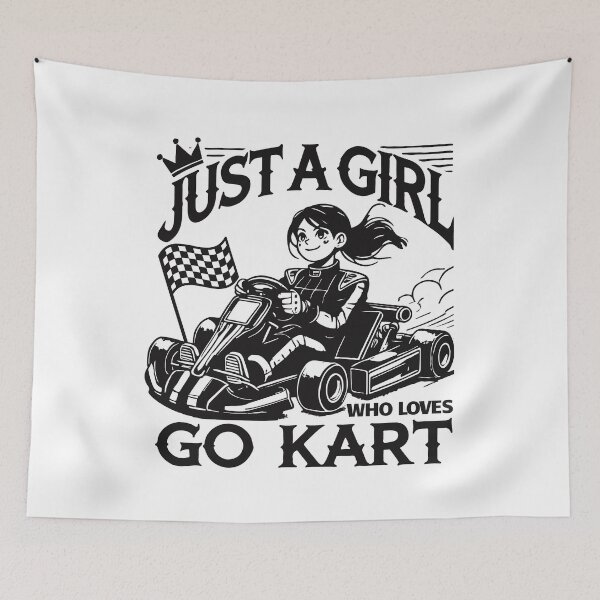 Item preview, Girls Who Love Go-kart Driving designed and sold by LuminOrb.