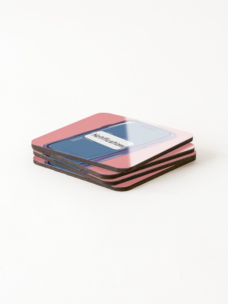 Thumbnail 4 of 5, Coasters (Set of 4), Notifications designed and sold by DesignPrePress.