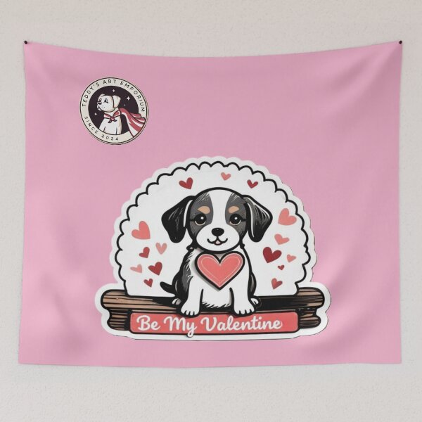 Item preview, Puppy Love Sticker designed and sold by TedArtEmporium.