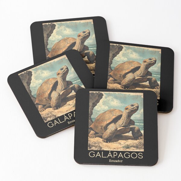 Item preview, A Vintage Travel Poster of Galápagos Islands - Ecuador  designed and sold by GoodOldVintage.