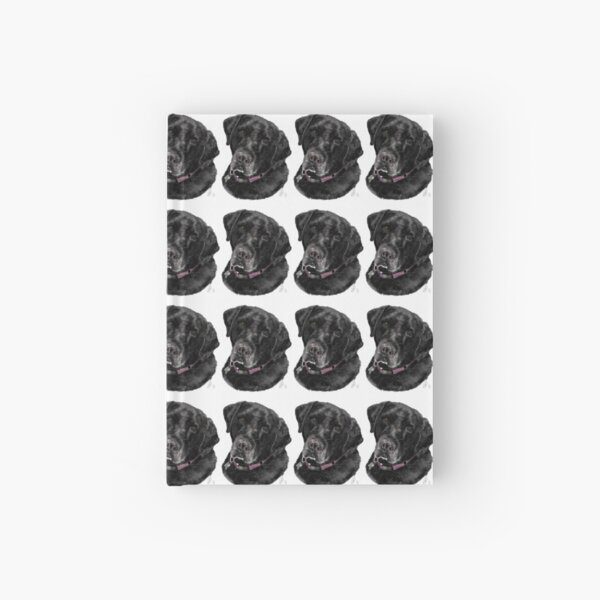 Sweet Old Black Labrador Retriever Hardcover Journal