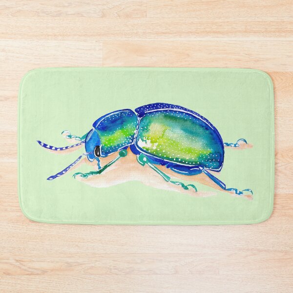 Item preview, leaf beetle watercolor designed and sold by EwieEnte.