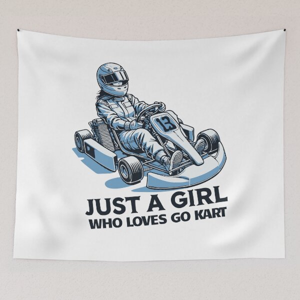 Item preview, Girl Who Loves Go-kart Racing designed and sold by LuminOrb.