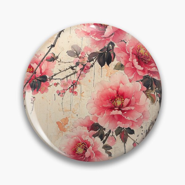 Item preview, peonies and cherry blossoms designed and sold by SetMyHeart.