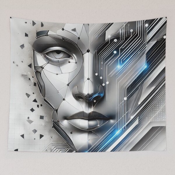 Item preview, Futuristic Vision: Cybernetic Face designed and sold by PawtopiaDesigns.