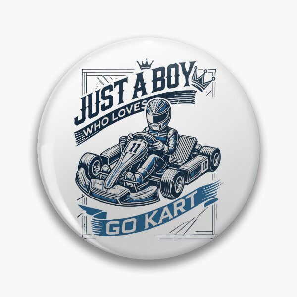 Item preview, A Boy Who Loves Go-karting Vintage Style designed and sold by LuminOrb.