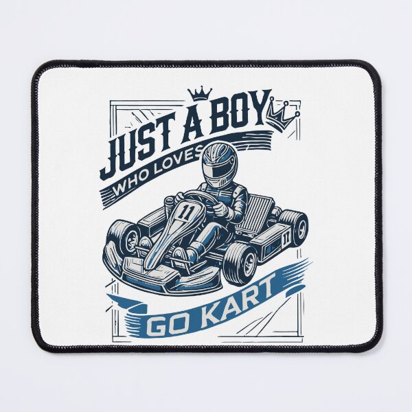 Item preview, A Boy Who Loves Go-karting Vintage Style designed and sold by LuminOrb.