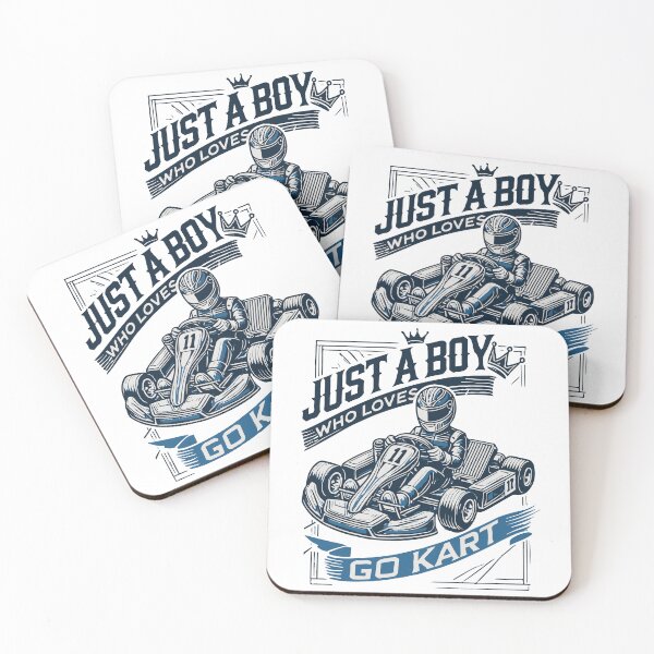Item preview, A Boy Who Loves Go-karting Vintage Style designed and sold by LuminOrb.