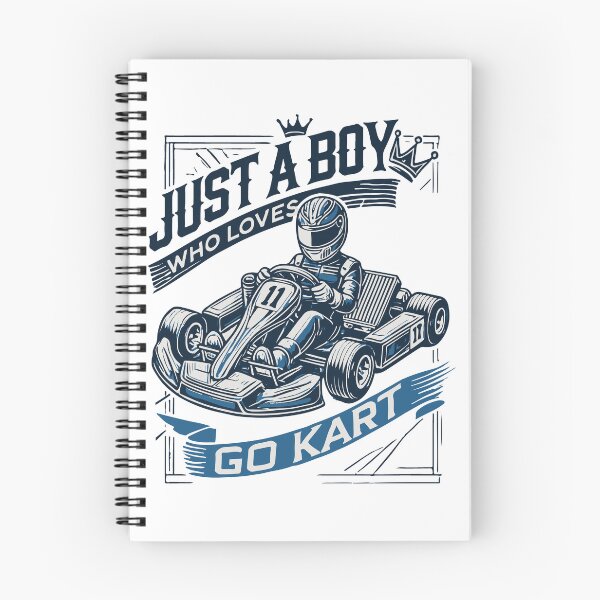 Item preview, A Boy Who Loves Go-karting Vintage Style designed and sold by LuminOrb.