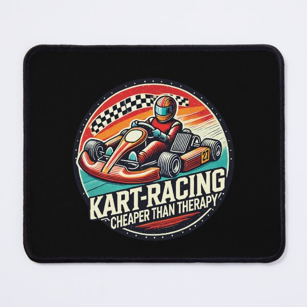 Item preview, Kart Racing Cheaper Than Therapy Go-kart Fun designed and sold by LuminOrb.