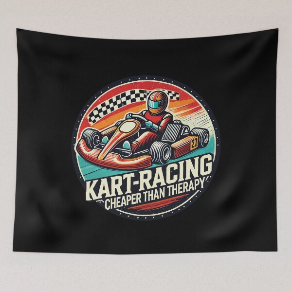 Item preview, Kart Racing Cheaper Than Therapy Go-kart Fun designed and sold by LuminOrb.
