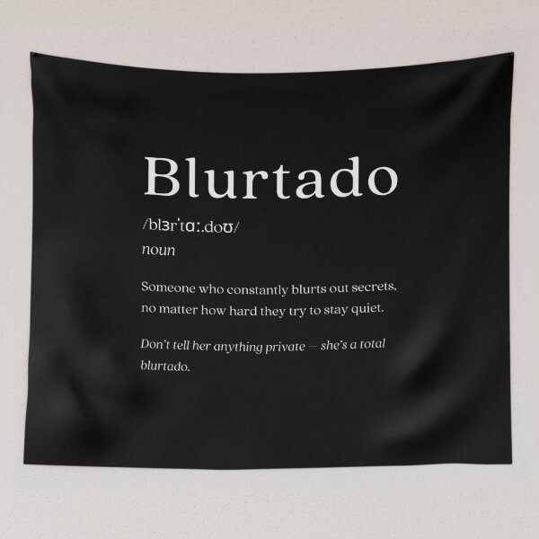 Item preview, Dictionary: Blurtado designed and sold by nature. electrified..