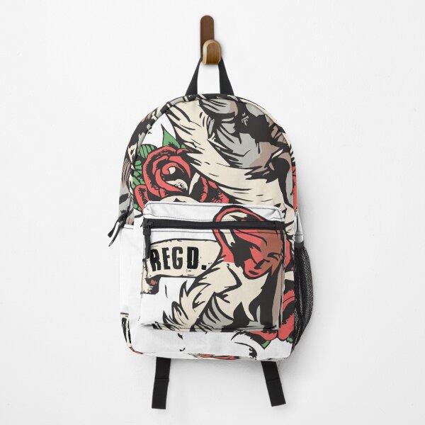 Item preview, tiger tattoo rose flower tiger old school designed and sold by Achille3777.