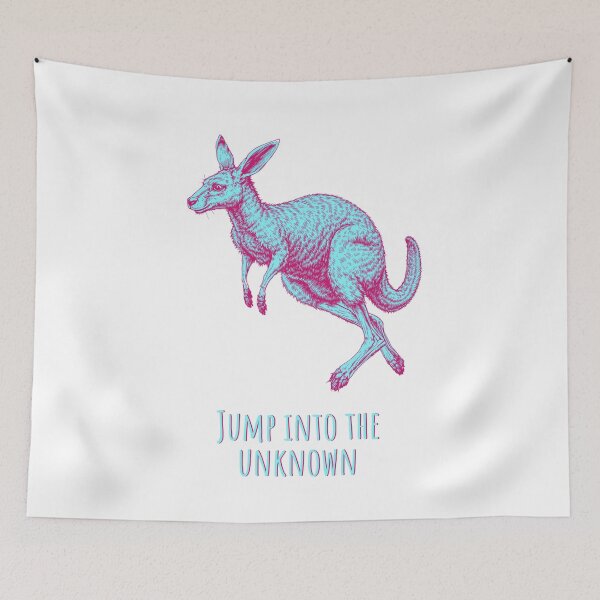 Item preview, Jump Into The Unknown - Kangaroo Animales designed and sold by Wildom.