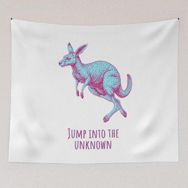 Item preview, Jump Into The Unknown - Kangaroo Animales designed and sold by Wildom.