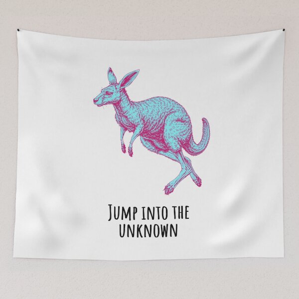 Item preview, Jump Into The Unknown - Kangaroo Animales designed and sold by Wildom.